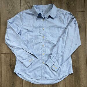 LL Bean light blue button down long sleeve shirt 100% Cotton Mens Medium